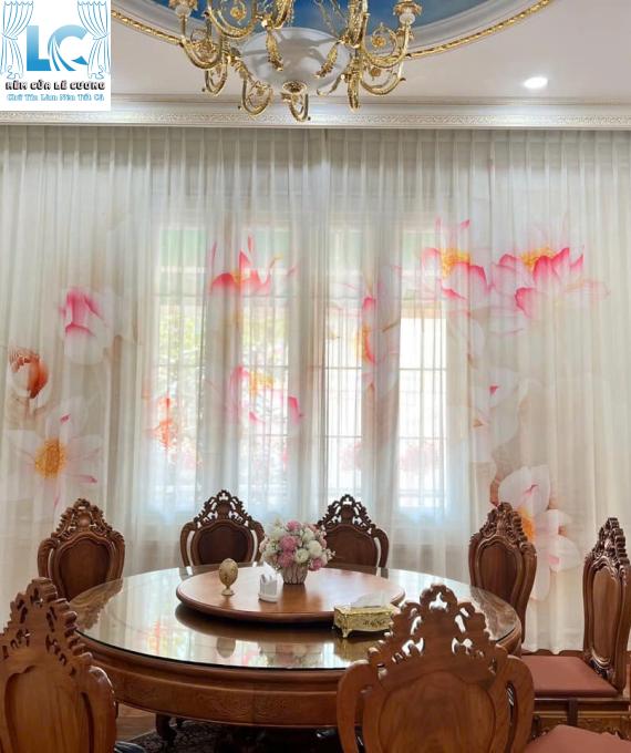 RÈM VẢI 2 LỚP IN HÌNH M01