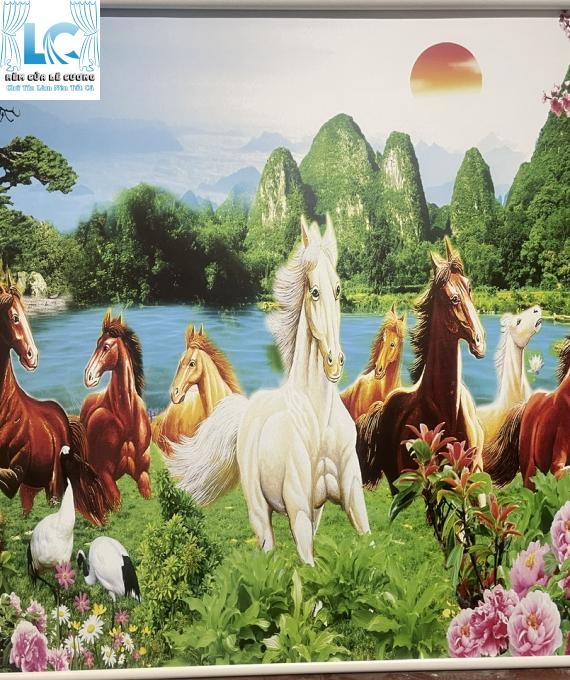 Rèm cuốn in tranh M01
